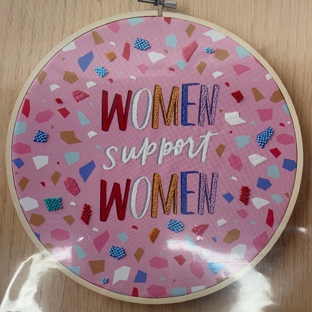 She Inspires US WOMEN SUPPORT WOMEN Stitchery Kit